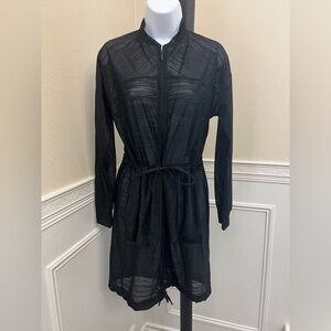 🖤 Lululemon Lab Haze Jacket – Black | Size: 19” P2P | Cinch Waist Mesh | Rare